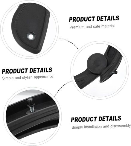 DOITOOL 1Set Sturdy Office Chair Armrests Swivel Chair Grab Handles for Comfort and Support Fit for Office Seats in Saudi Arabia