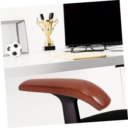 Uonlytech Wooden Armrest Pads for Office Chairs Ergonomic Oak Armrest Covers 1 Pair of Comfortable Chair Arm Pads for Desk in Saudi Arabia