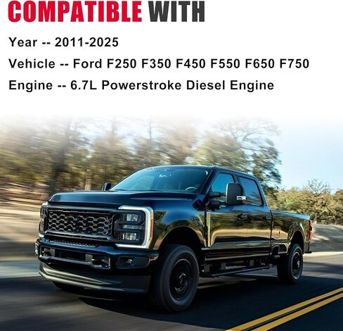 فلتر زيت FL2051S متوافق مع 2011-2025 Ford F250 F350 F450 F550 F650 F750 6.7L Powerstroke محرك الديزل يستبدل FL2124S FL2051S BC3Z-6731-B PF67 B7379 P502503 PH10890 LF17494 in Kuwait