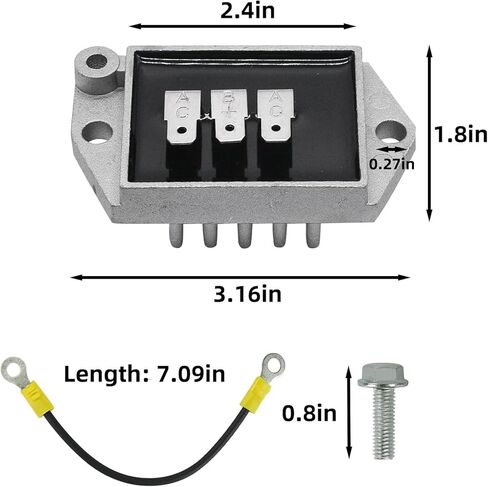 25 403 39-S 25-403-32-S Voltage Regulator Rectifier Fit for Kohler Engine CH730-0165 CH15 CH640 CH680 CH730 ECH740 ECH749 ECV740 Replaces Part 25 403 05-S 25 403 08-S 25 403 20-S 25 403 21-S in Kuwait