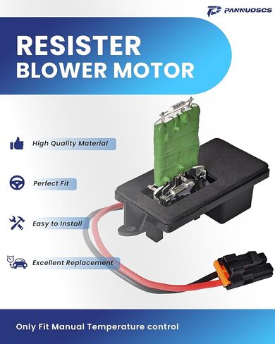 HVAC Blower Motor Resistor - Compatible with 1999-2006 Chevy Silverado GMC Sierra 1500 2500 3500, 2000-2002 GMC Yukon XL - Replaces for 89019089 973-004 89018597 in Kuwait