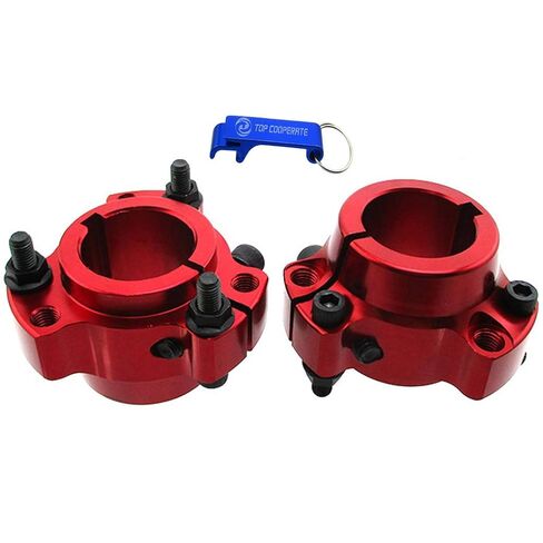 TC-Motor 1-1/4" Bore Rear Wheel Hubs + 6 Pieces 1/4" Bolts for Go Kart Drift Trike (Red) in Saudi Arabia