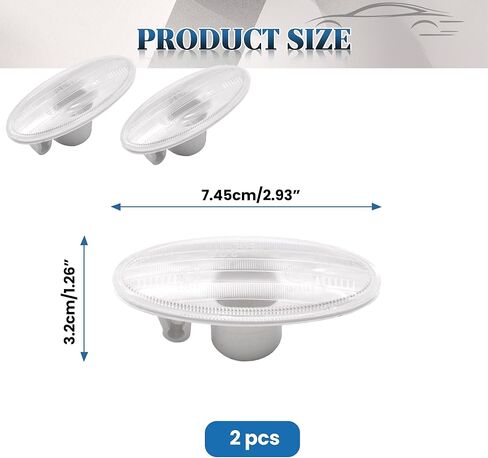 26160-8990A Side Marker Light Cover 2Pcs Clear Lens Turn Signal Blinker Assembly Plastic Left/Right Side Marker Lamp Housing Compatible with Nissan Cube 2009-2014, Juke 2011-2015 in Saudi Arabia