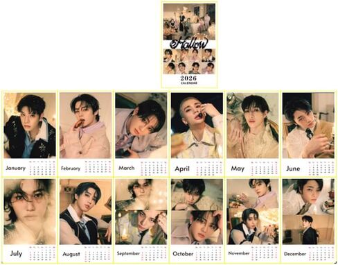 2026 Stray Kids Desk Calendar - Kpop Idol Photo Calendar + Photo card Set Option (Type A-2026 Calendar only) in Saudi Arabia