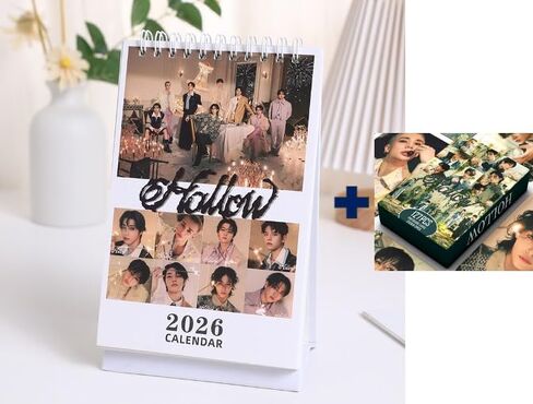 2026 Stray Kids Desk Calendar - Kpop Idol Photo Calendar + Photo card Set Option (Type A-2026 Calendar only) in Saudi Arabia