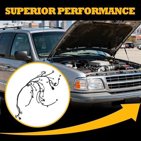 مجموعة أسلاك المحرك متوافقة مع Explorer Sport Trac Mountaineer 2006 2007 4.0L V6 استبدال 6L2Z9D930BA 6L2Z-9D930-BA in Saudi Arabia