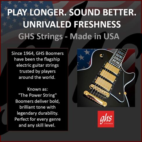 GHS Strings GBXL Guitar Boomers, Nickel-Plated Electric Guitar Strings, Extra Light (.009-.042), 3 Sets of GBXL in Saudi Arabia