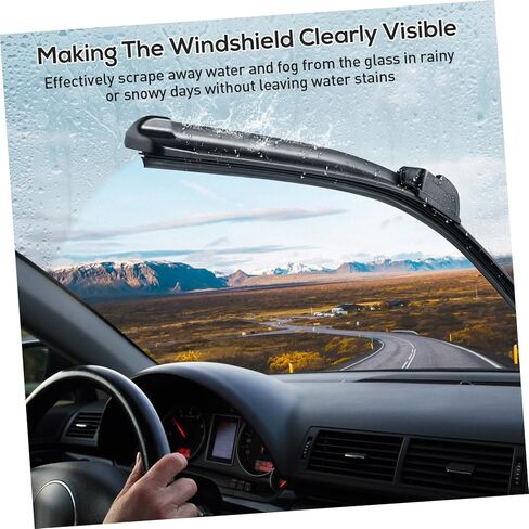 PRETYZOOM 10Pcs Frameless Windshield Wiper Strips Auto Rubber Wiper Blades for All-Season Use Compatible Most Vehicles Sturdy and Easy to Install in Saudi Arabia
