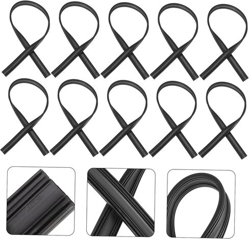 PRETYZOOM 10Pcs Frameless Windshield Wiper Strips Auto Rubber Wiper Blades for All-Season Use Compatible Most Vehicles Sturdy and Easy to Install in Saudi Arabia