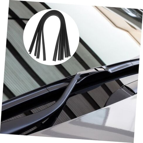 10Pcs Frameless Windshield Wiper Strips Sturdy Auto Rubber Strips for Car Universal Fit for Vehicles in Saudi Arabia