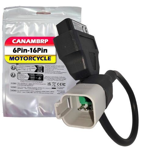 كابل محول Obd2 من 6 دبابيس إلى 16 دبوس لـ BRP & CAN-AM، موصل أداة تشخيص الدراجات النارية يناسب CAN-AM Spyder وATV وUTV وBRP Moto Bike in Saudi Arabia
