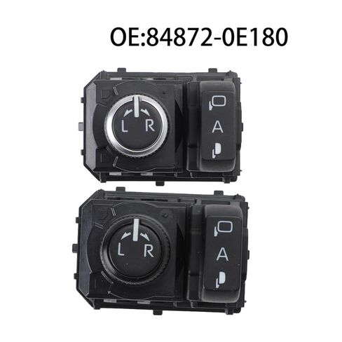 848720E180 مفتاح المرآة الخلفية للسيارة 84872-0E180 متوافق مع تويوتا هايلاندر 2021 (فضي) in Saudi Arabia