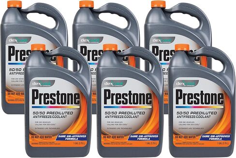 Prestone AF850-6PK Dex-Cool 50/50 Antifreeze/Coolant - 1 Gallon, (Pack of 6) in Saudi Arabia
