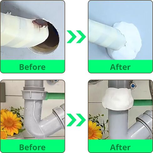 3PCS White Waterproof Plumbers Putty | Moldable Duct Seal for Leak Repair, Wall Crack & Pipe Sealing | Indoor & Outdoor Fast-Drying, Odorless, Long-Lasting Sealant for AC Holes, Drains & Wiring Gaps in Saudi Arabia