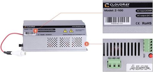 Cloudray CO2 Power Supply 120W 150W 180W AC90-250V LCD Screen DIY Replace Part for Glass Tube & CO2 Laser Engraver in Saudi Arabia