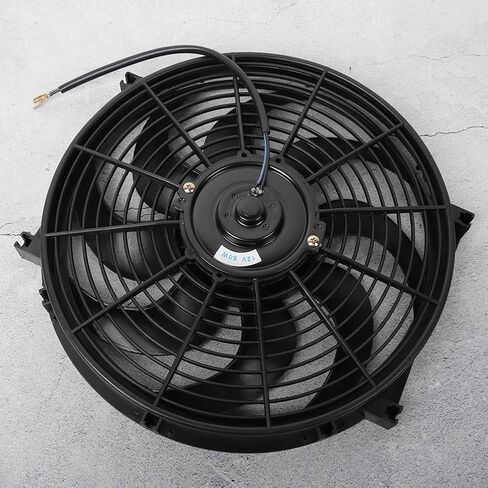 Electric Universal Radiator Cooling Fan Assembly Slim Lightweight High Efficiency for Most Car Radiators Mounting Kit Included in Saudi Arabia