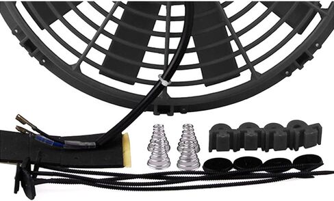 12Inch 80W Universal Slim Push Pull Electric Radiator Cooling Fan Kit in Saudi Arabia