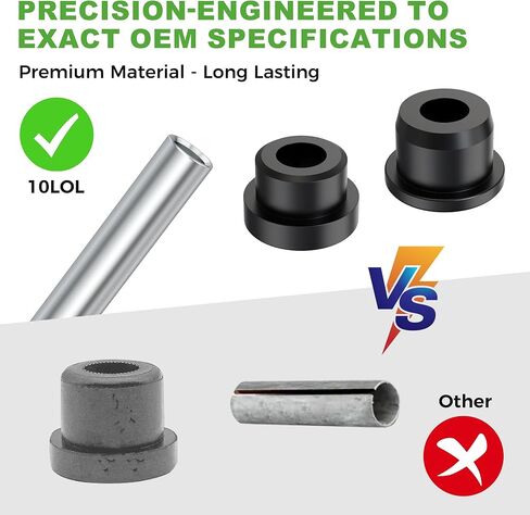 10L0L Front Lower Spring A-Arm Bushing Sleeves Kit for Club Car Precedent 2004-up Golf Cart, Replace OEM 1029562-01 1022874011 102288101 102287701 1102287601 in Kuwait