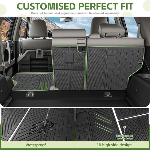 Trunk Mat for 2010-2024 Toyota 4Runner 5 Seats (W/O Sliding Tray & No 3rd Seat) Rear Cargo Mat All Weather TPE Protector Trunk Liner Accessories in Saudi Arabia