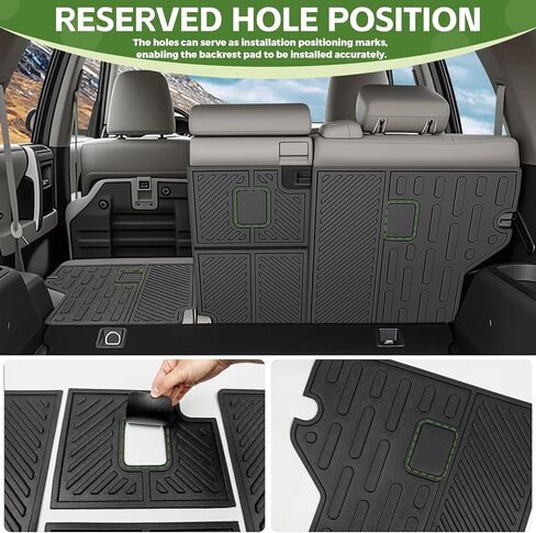 Trunk Mat for 2010-2024 Toyota 4Runner 5 Seats (W/O Sliding Tray & No 3rd Seat) Rear Cargo Mat All Weather TPE Protector Trunk Liner Accessories in Saudi Arabia