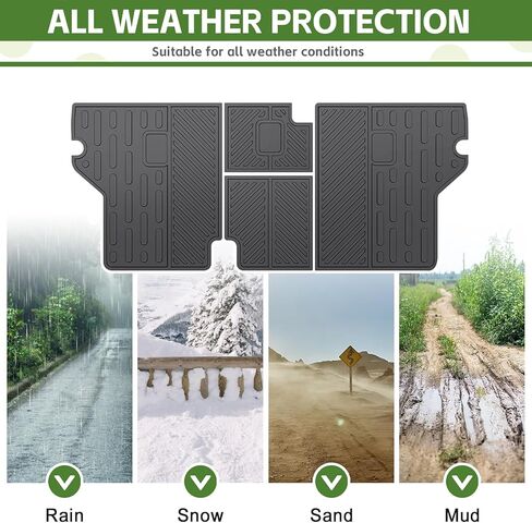 Trunk Mat for 2010-2024 Toyota 4Runner 5 Seats (W/O Sliding Tray & No 3rd Seat) Rear Cargo Mat All Weather TPE Protector Trunk Liner Accessories in Saudi Arabia