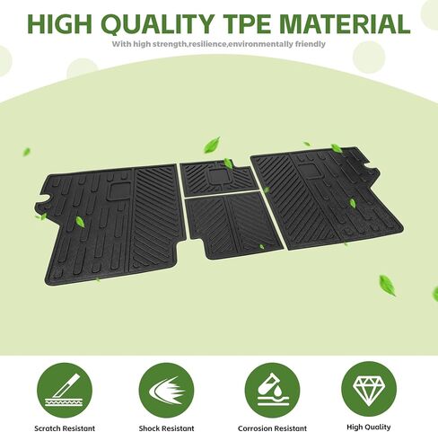 Trunk Mat for 2010-2024 Toyota 4Runner 5 Seats (W/O Sliding Tray & No 3rd Seat) Rear Cargo Mat All Weather TPE Protector Trunk Liner Accessories in Saudi Arabia