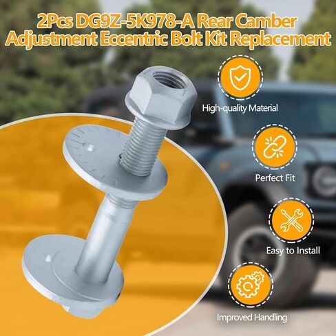 2 حزمة DG9Z-5K978-A استبدال الحدبة الخلفية تعديل الترباس غريب الأطوار لينكولن MKX MKZ كونتيننتال 2007-2020 وفورد إيدج فيوجن موستانج 2007-2024، استبدال 7T4Z-5K751-A W716343-S440 in Kuwait
