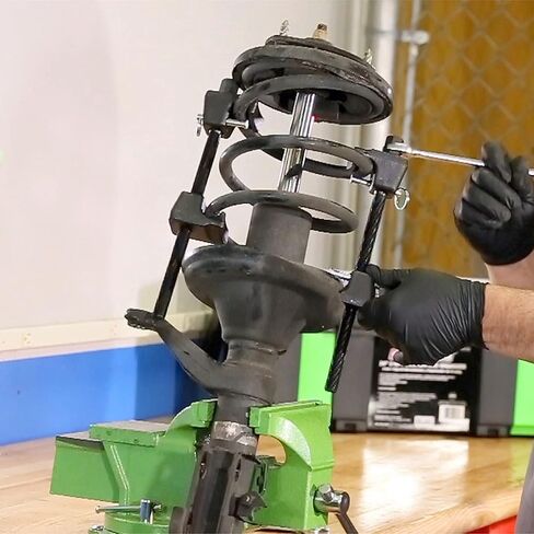 OEMTOOLS 25553 MacPherson Strut Spring Compressor, Heat-Treated Thread Rod Strut Compressors, Coil Spring Compressor w/ Forged Hooks, 9" Threaded Length , Black in Kuwait