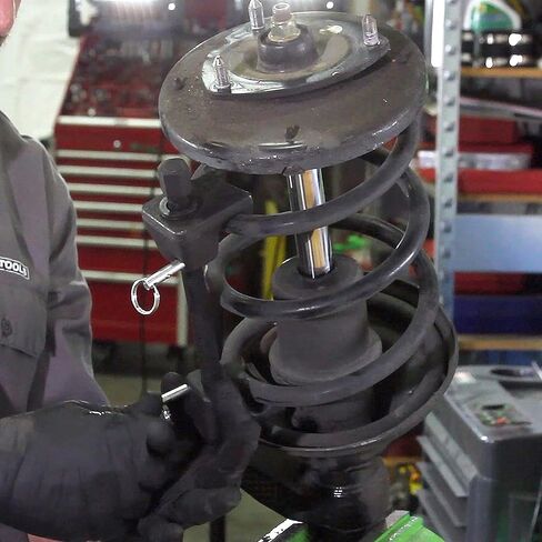 OEMTOOLS 25553 MacPherson Strut Spring Compressor, Heat-Treated Thread Rod Strut Compressors, Coil Spring Compressor w/ Forged Hooks, 9" Threaded Length , Black in Kuwait