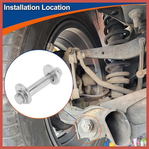 ACROPIX Camber Bolt الترباس المحاذاة الخلفية لتويوتا RAV4 2000-2005 لتويوتا ماتريكس 2002-2004 مع المكسرات كام المكيف رقم 48409-42020 in Saudi Arabia