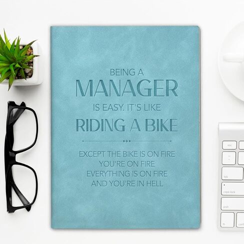 Funny Manager Gift Notebook Office Journal Appreciation Gifts for Boss Leader Supervisor-Blue in Saudi Arabia