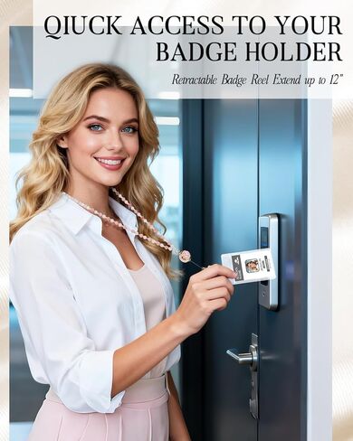 Lanyards for ID Badges and Keys, Teacher Lanyard with ID Holder for Women, Natural Stone Beaded – Tiger Eye, Black Obsidian & Hematite, with Flower Petal Badge Reel Retractable in Saudi Arabia