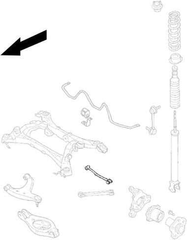 Godspeed AK-028-B Adjustable Rear Camber Arms With Spherical Bearings, Set of 2, compatible with Infiniti G35 Sedan 2003-06 / G35 Coupe 03-07 in Saudi Arabia