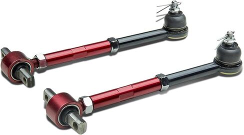 Auto Dynasty Compatible with Honda Accord/Acura TL/CL Adjustable Ball Joint Rear+Front Camber Kit (Red) - CB/CD in Saudi Arabia