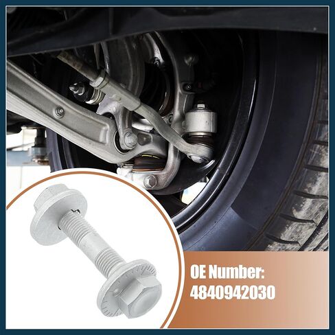 2 Set Eccentric Alignment Camber Bolt for Toyota RAV4 2010 2011 2012 2013 2014 2017 2018 No.4840942030 Suspension Control Arm Cam Adjustment Nut Kit 48409-42030 Automotive Parts in Saudi Arabia