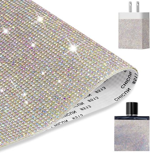 Rhinestone Sheets, Purple Bling Adhesive Sheets 9.4 x 7.9 Inch Diamond Sheets for Car Craft Decoration, DIY Rhinestone Stickers in Saudi Arabia