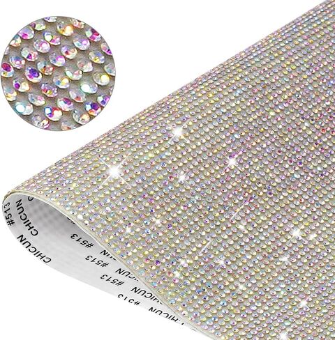 Rhinestone Sheets, Purple Bling Adhesive Sheets 9.4 x 7.9 Inch Diamond Sheets for Car Craft Decoration, DIY Rhinestone Stickers in Saudi Arabia