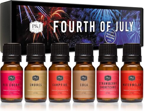 P&J Trading - Tropical Fruit Set of Scented Oils - Pineapple, Papaya, Coconut, Mango, Passion Fruit, Banana Fragrance Oils for Candle Making, Soap Making, Diffuser Oil in Saudi Arabia