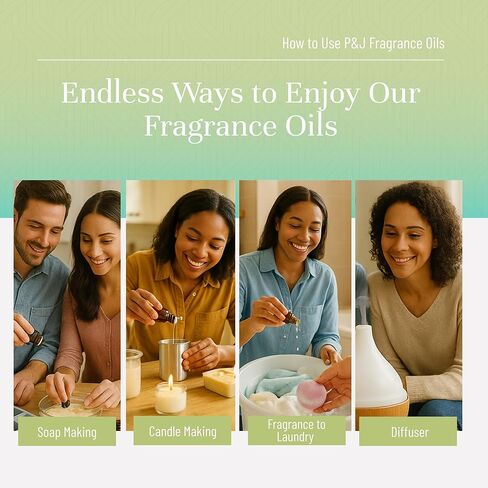 P&J Trading - Tropical Fruit Set of Scented Oils - Pineapple, Papaya, Coconut, Mango, Passion Fruit, Banana Fragrance Oils for Candle Making, Soap Making, Diffuser Oil in Saudi Arabia