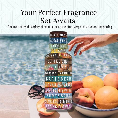 P&J Trading - Tropical Fruit Set of Scented Oils - Pineapple, Papaya, Coconut, Mango, Passion Fruit, Banana Fragrance Oils for Candle Making, Soap Making, Diffuser Oil in Saudi Arabia