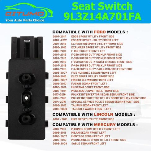 9L3Z14A701A 6-Way Power Seat Adjuster Replacement for Mustang Edge Escape Expedition Seat Switch Replace OE PSW5 in Kuwait