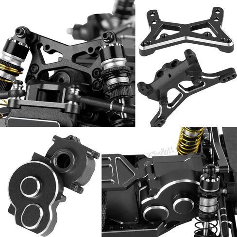 RC Upgrades Part for 1/24 1/28 Micro-B/Micro-T 2S 2WD,Suspension Arms/Caster Block/Steering Blocks/Rear Stub Axle Carriers/Mount/RC Shocks/Shock Mounts/Drive Shaft/Links/Gearboxes,Navy Blue in Saudi Arabia