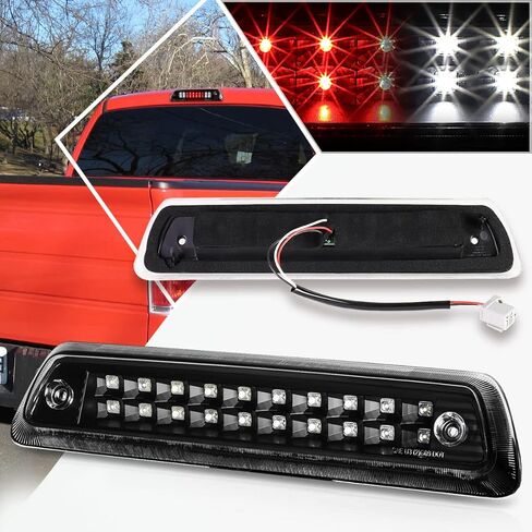 LED 3rd Third Brake Light Cargo Light High Mount Stop Light Compatible with Ford F-150 09-14,Chrome Housing/Clear Lens in Saudi Arabia