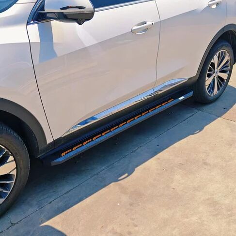 لوحات تشغيل بخطوات جانبية مناسبة تمامًا لسيارة Infiniti QX60 JX35 2013-2021 خطوات جانبية للباب شديدة التحمل مضادة للانزلاق الخطوة 2 جنبًا إلى جنب ملحقات الدواسات ترقية جديدة تمامًا (WZ) in Kuwait