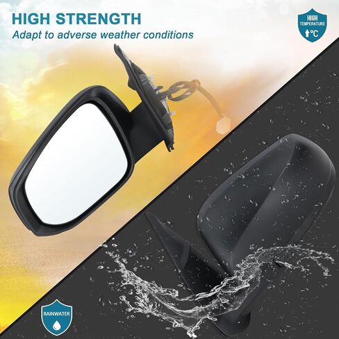 Left Driver side Mirror Fits 2016-2022 Toyota Tacoma With Power Glass, Heated, Turn Signal, Blind Spot Detection and Manual Folding Match to Midnight Black Metallic Replace TO1321350(8Pins) in Saudi Arabia