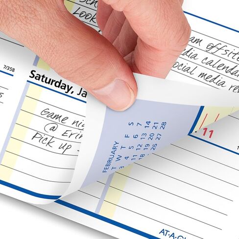 AT-A-GLANCE 2025 Desk Calendar Refill, Weekly, 5-1/2" x 7", Flip-A-Week with QuickNotes (SW7065025) in Kuwait