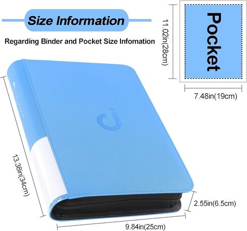 D DACCKIT Comic Binder，Comic Book Album with Sleeves Fits Regular Comics and Comic Bagged and Boarded - Comic Storage Binder Holds 24 Comic Books（Model A，Classic Black） in Saudi Arabia