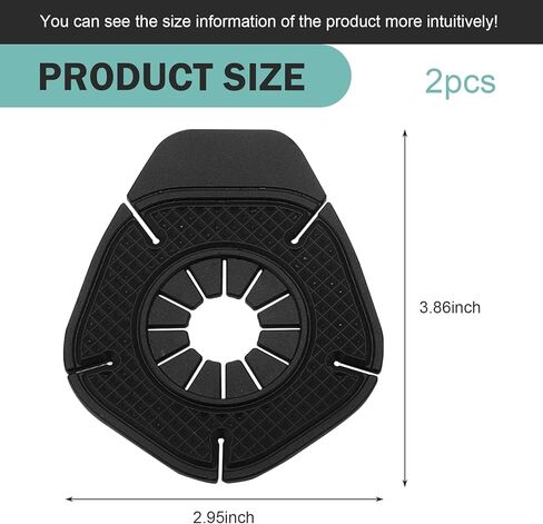 2 PCS Car Wiper Arm Hole Protection Pad, Anti-blocking & Anti-freezing Wiper Arm Dust Cover, Window Scraper Hole Protection Device, Universal for Most Cars, SUVs, Trucks (Black) in Saudi Arabia