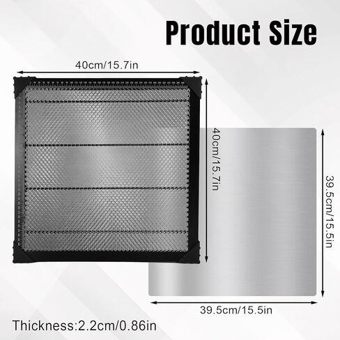 Honeycomb Laser Bed 400x400mm for Desktop Laser Engraver, Durable and Efficient Longer Laser Engraver Accessories, Compatible Laser Engraver Accessories in Saudi Arabia