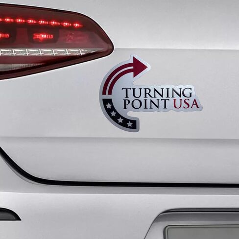 ملصق مغناطيسي للسيارة من Turning Point USA Charlie Kirk (عبوة من قطعتين) مغناطيس ممتص للصدمات لثلاجة الشاحنة in Saudi Arabia